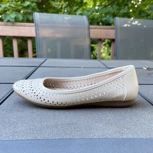 White Ballet Flats